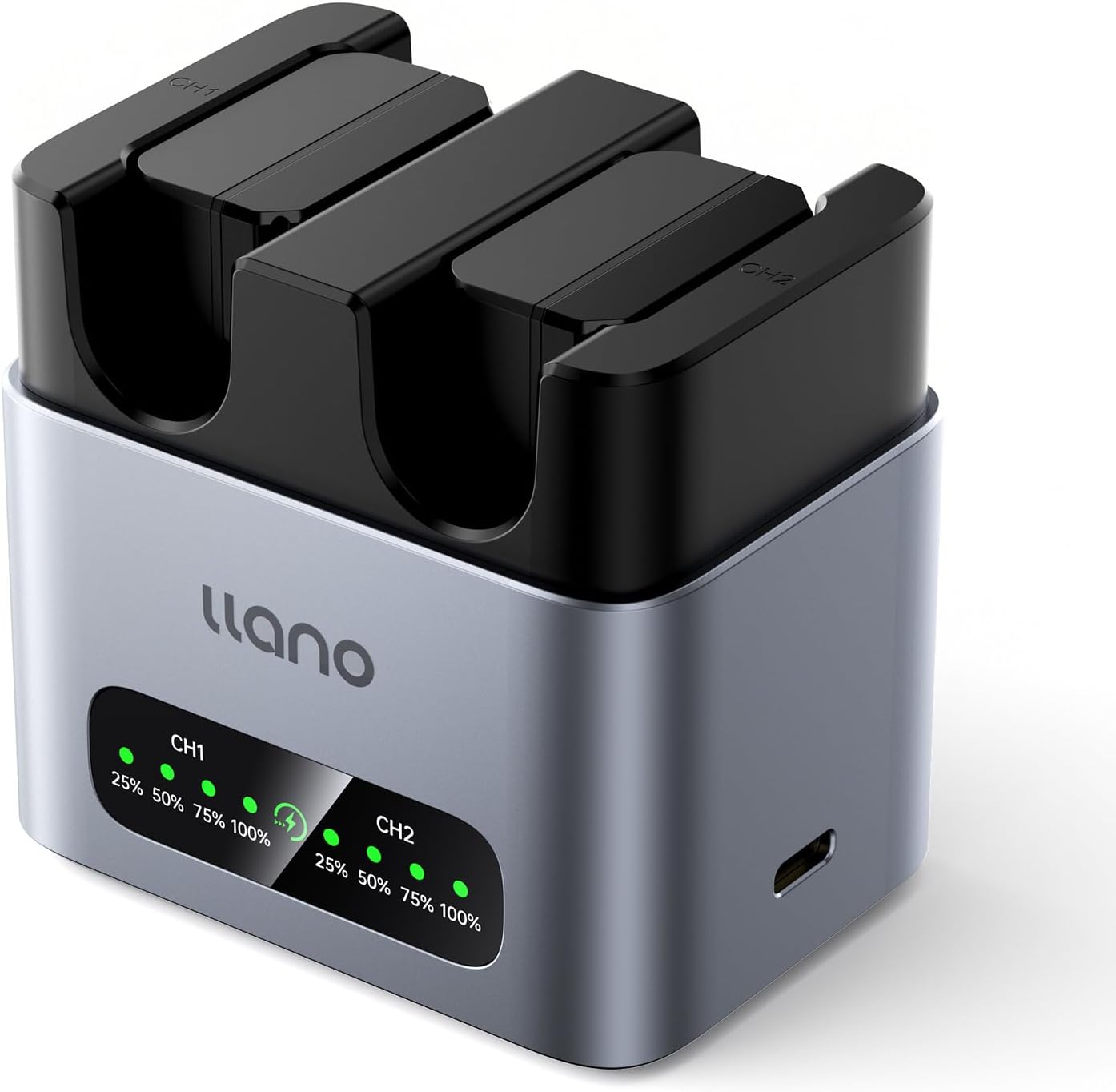 Llano 2x NP-FW50 Akku & 20W Schnellladegerät Set - Für Sony Kameras A6000 A6400 ZV-E10 A7 Serie