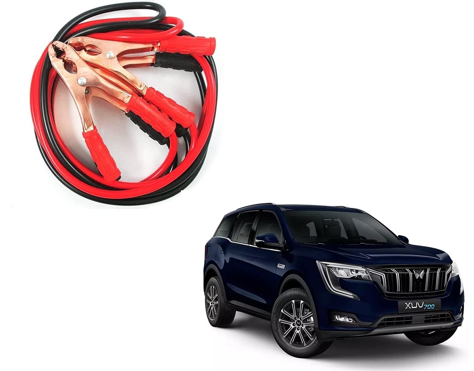 KOZDIKO Car 500 Amp Heavy Duty Jumper Battery 7.5 ft Booster Cables Anti Tangle Copper Core for Mahindra XUV 700-image-28
