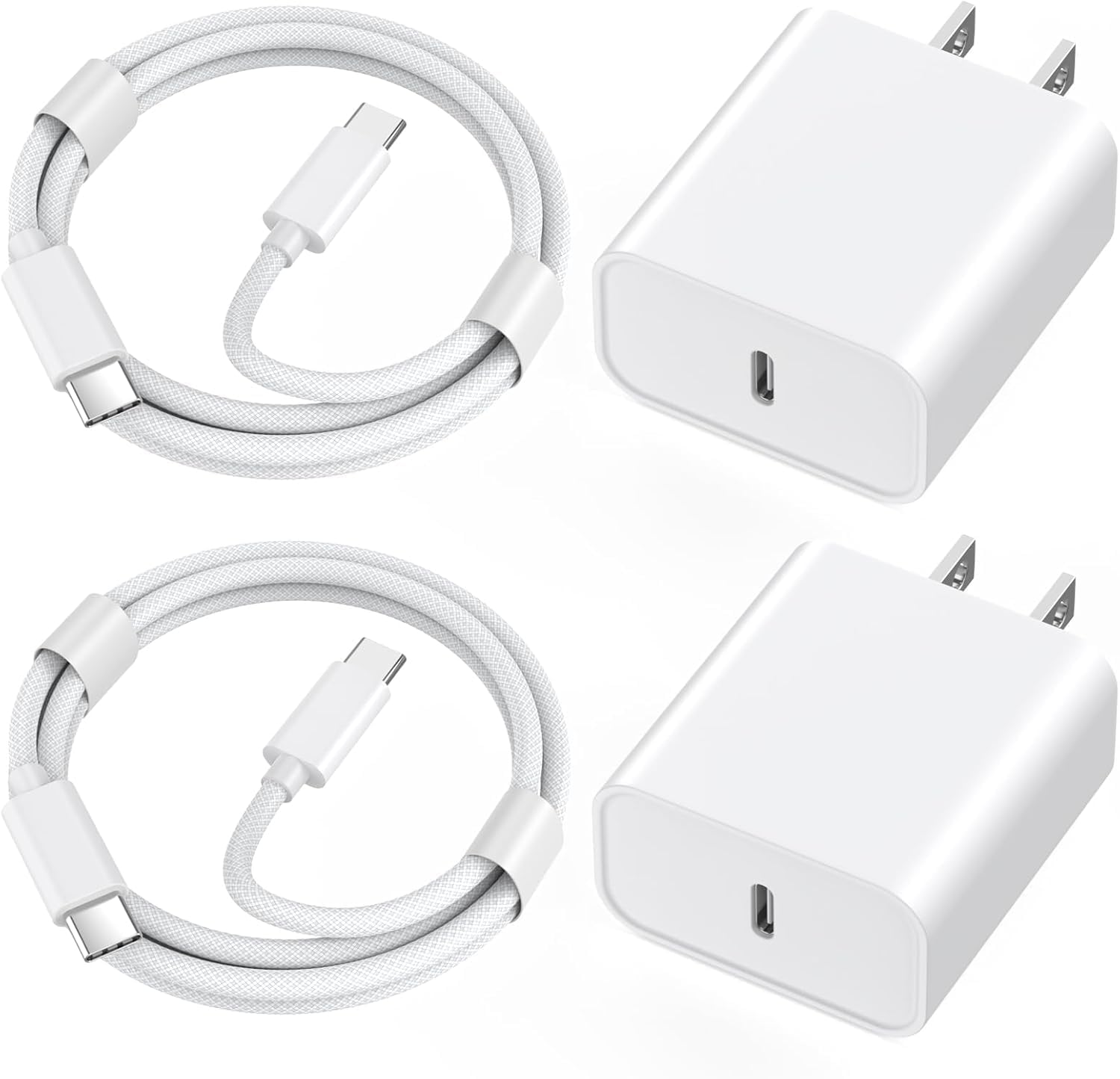iPhone 17 Charger Fast Charging iPhone USB C Fast Charger 2Pack 3FT Type C USBC to C Woven