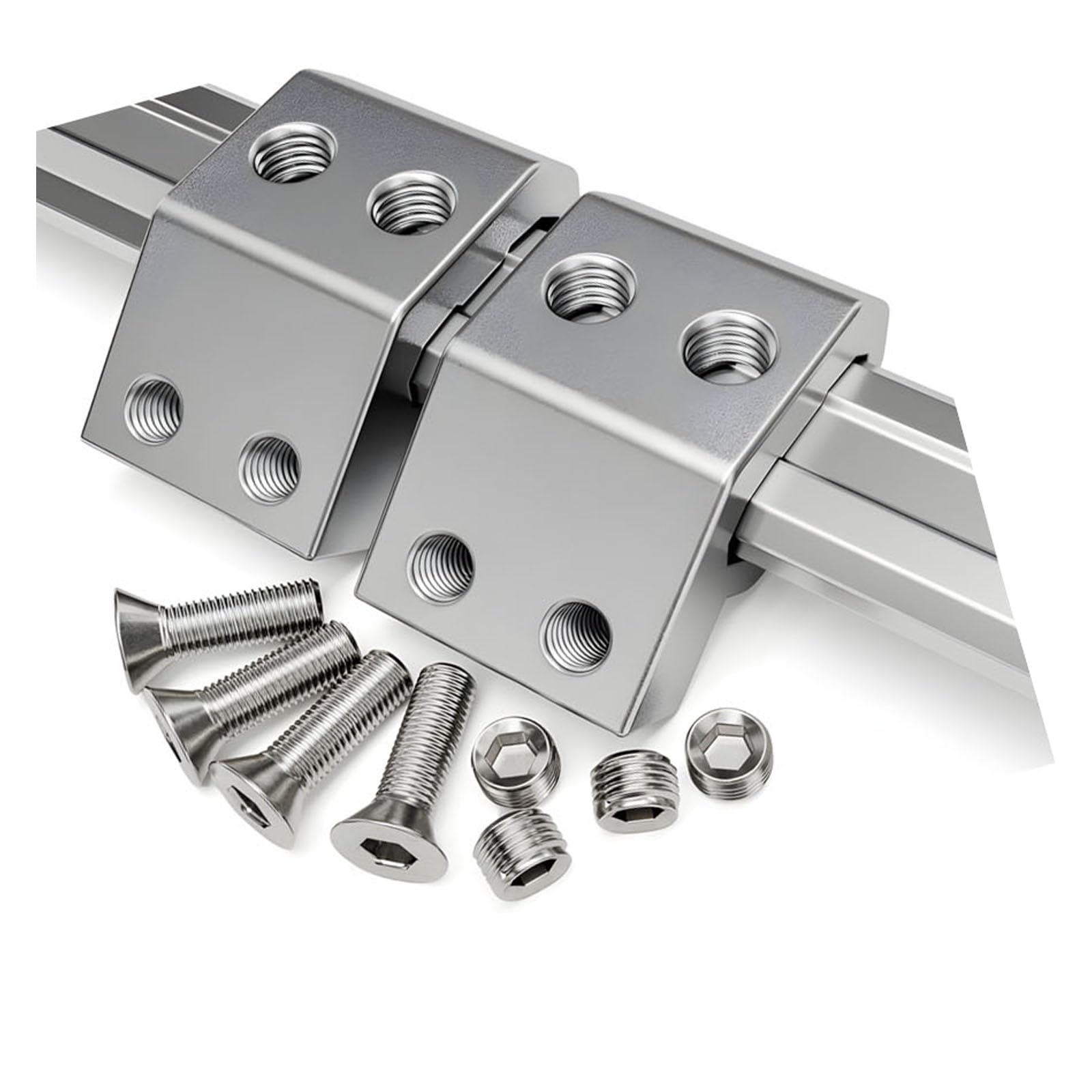 Efficient Rails Clamps Brackets Stand for Tool Storage Ensures Secure Mounting Includes Bolts and Screws for Installation Rails Installation Set