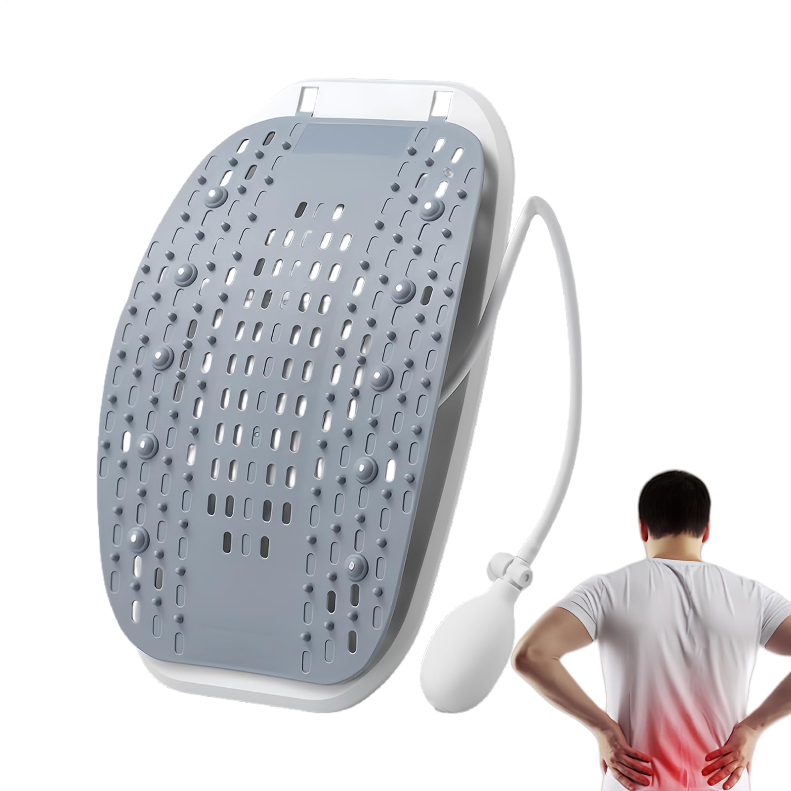 Massageur de dos et support lombaire à coussin gonflable pour la maison