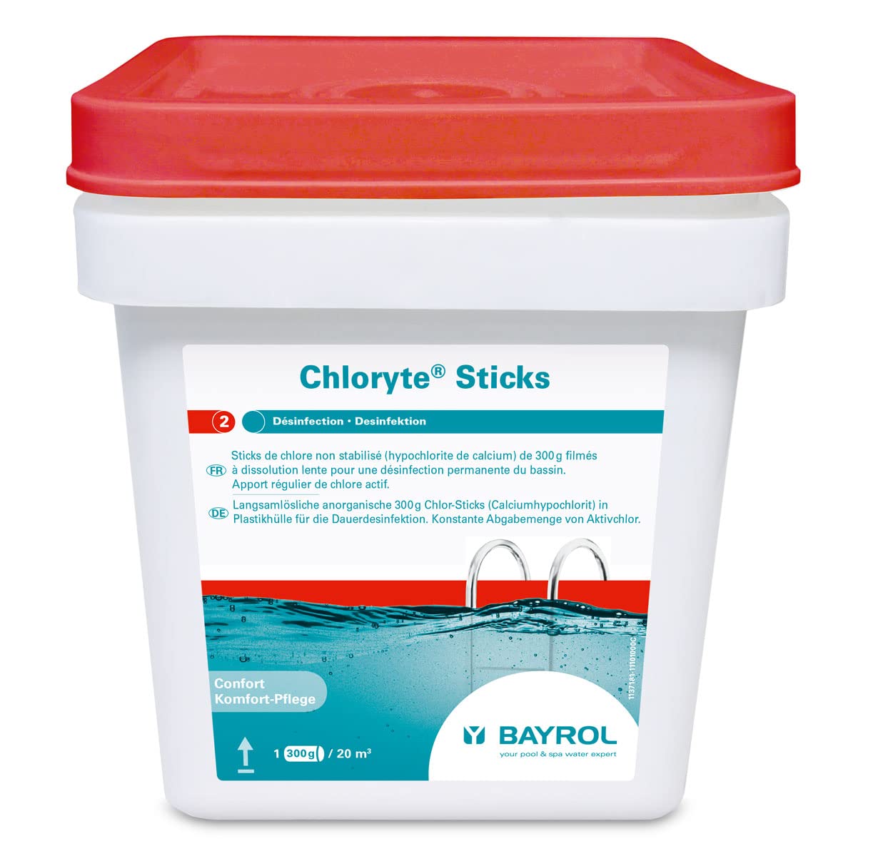 Bayrol - chloryte Sticks - Chlore Lent Stick 300g 4.5kg