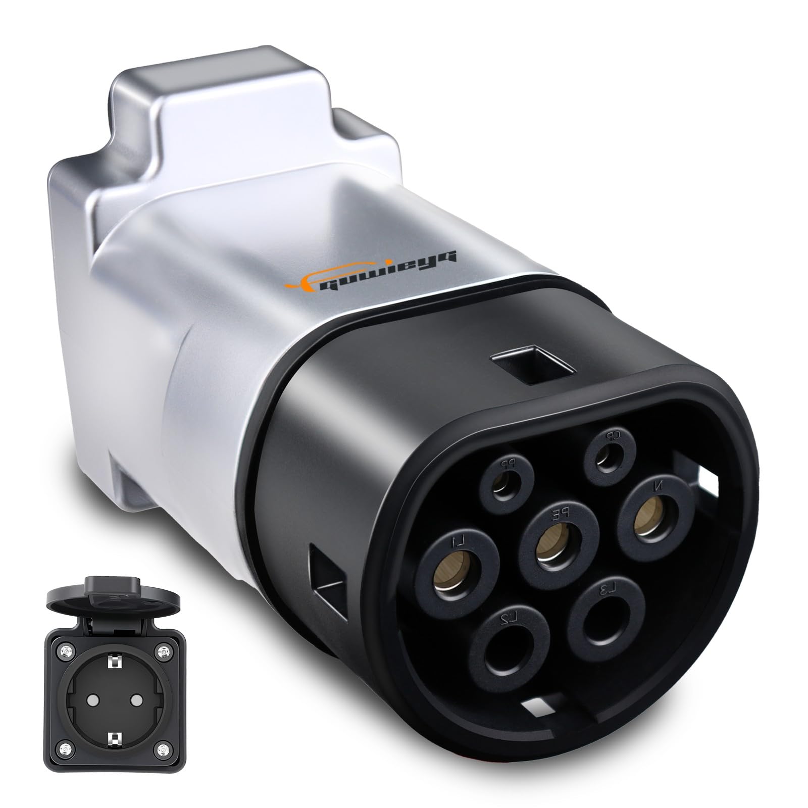 Adapter V2L kompatybilny z Kia/H-undai/KGM(Wszystkie EV wyprodukowane w Korei), 16A 220V pojazd do ładowania, adapter typu 2 do Schuko V2L
