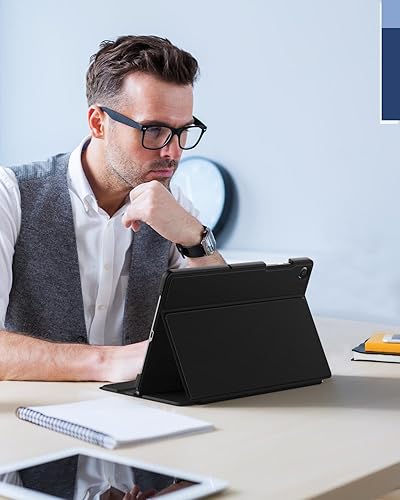 Miniatura 7 de MoKo Funda para Samsung Galaxy Tab A9 Plus de 11 pulgadas 2023, carcasa protectora delgada y rígida de visión multiángulo con función de encendido y
