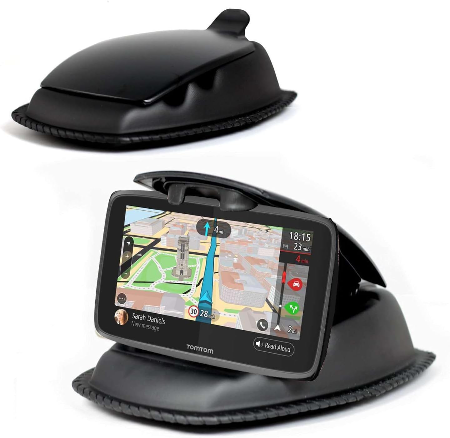 Navitech in Car Dashboard Friction Mount - Compatible with YoJetSing 7 Inch GPS Sat Nav