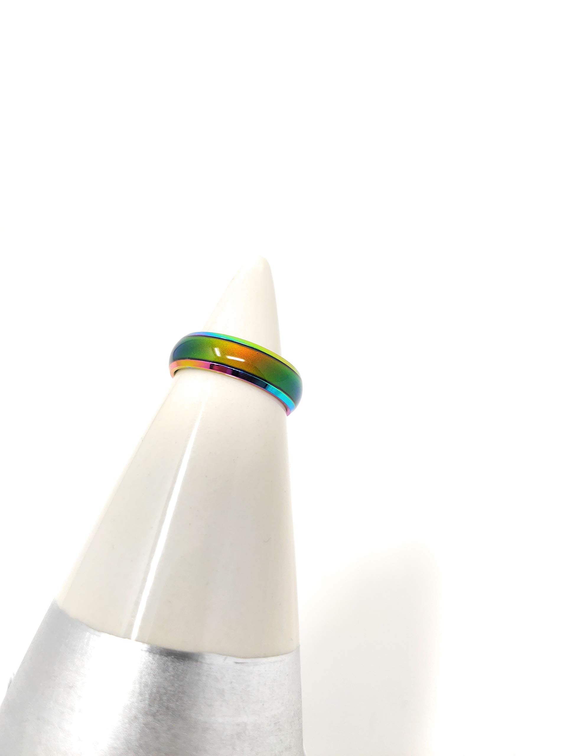 Ello Elli 6mm Mood Ring - Stainless Steel, Color Changing, Comfort Fit Band For Women & Men - View #4