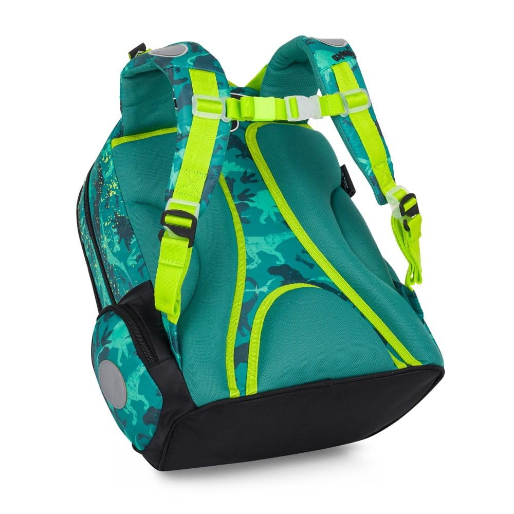 OXY GO - Mochila escolar (3 piezas, para 1 a 3ª clase: mochila ergonómica, estuche y bolsa de gimnasia, con elementos reflectantes para mayor seguridad, ideal para niños a partir de 125 cm)