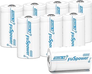 CR123A Lithium Batteries DL123A CR17335 123A 3V Lithium Battery 123 Lithium Batteries 1500mAh Alarm System Battery (8pcs)