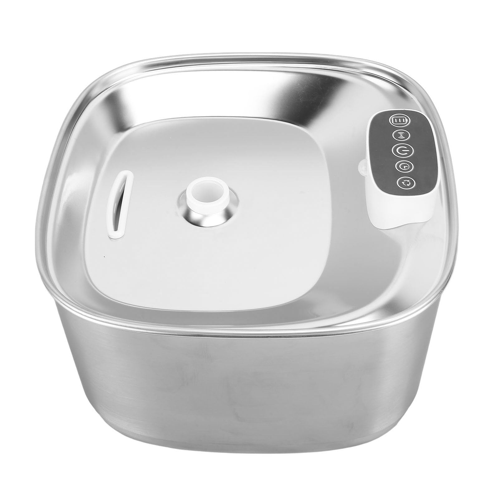 Wireless Cat Water Fountain for Drinking, 3.2L Stainless Steel Cat Water Dispenser Cordless Rechargeable Water Fountain Cat Bowl Quiet Battery Operated Drinking Fountains for Pet
