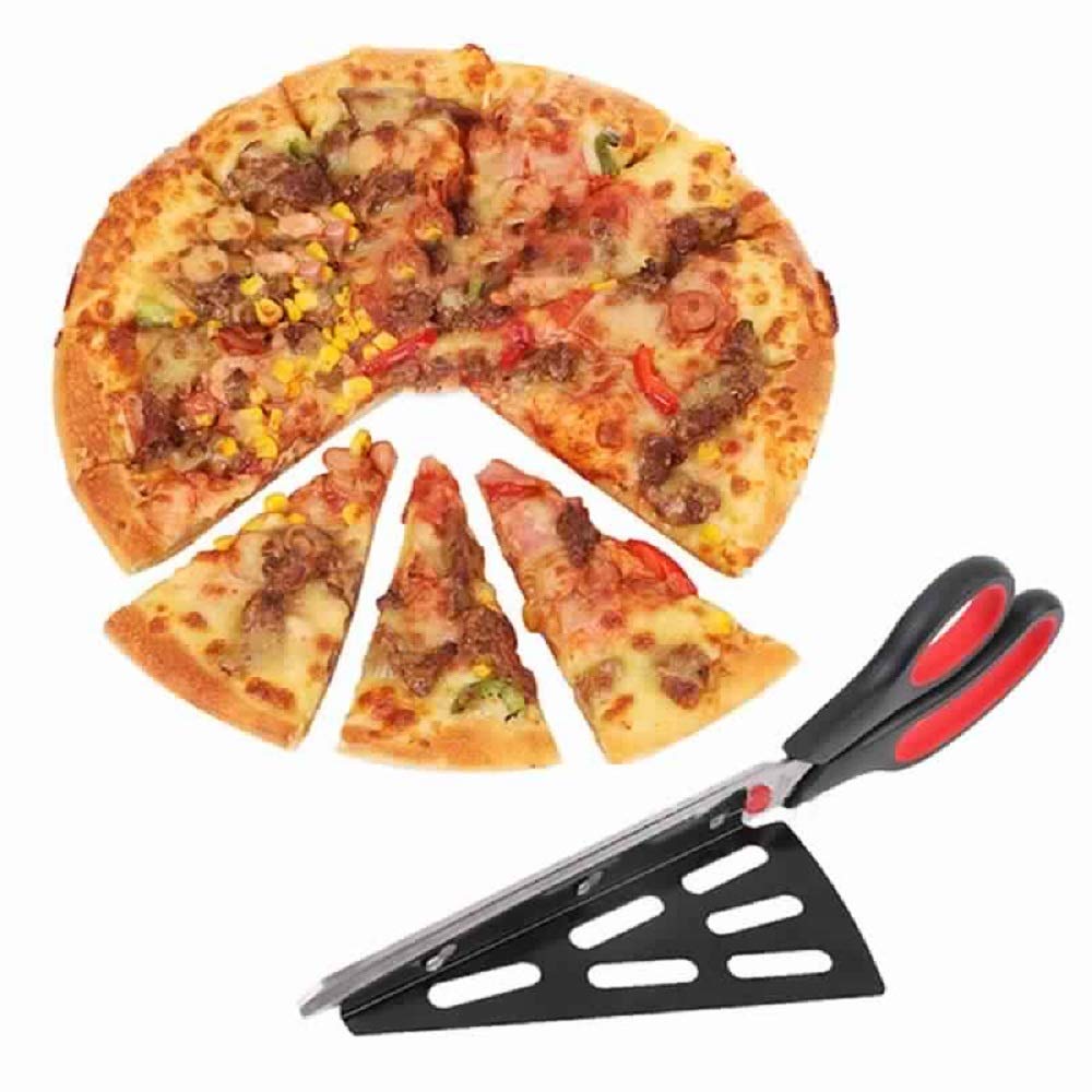 SEAHAVEN Stainless Steel Cutlery Kitchen Shears Multifunction Pizza Scissors Cutter Slicer Knife 4