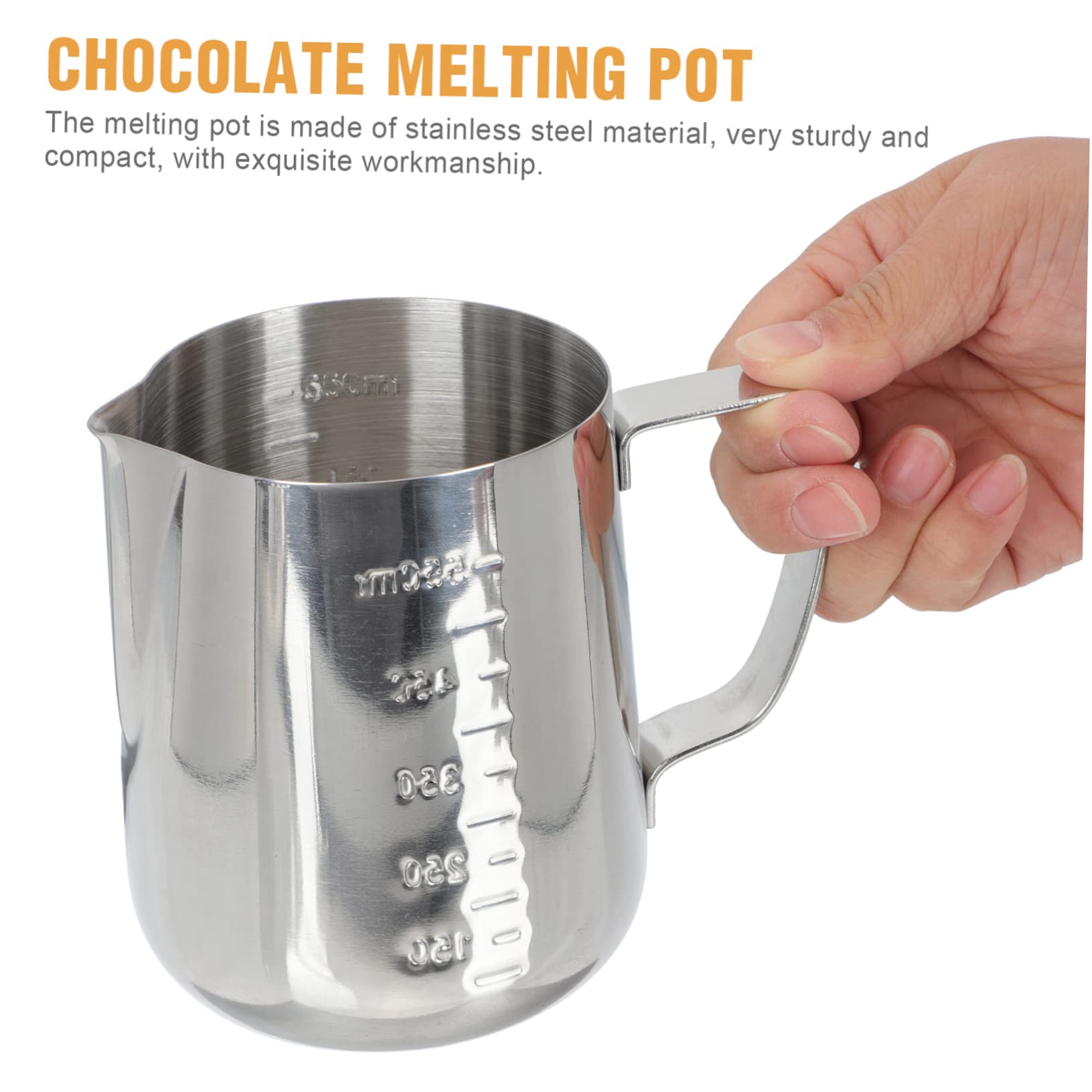 TOPBATHY 2 Set crogiolo di cioccolato cocoa butter fornellone Cucchiaio scanalato fabbricazione utensili da cucina ciotola di fusione anti-caldo Acciaio inossidabile