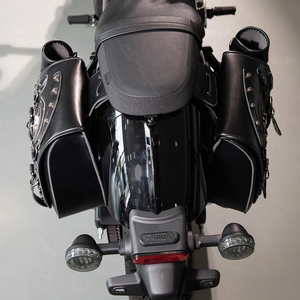 Przestronna torba na siodełko motocyklowe, wielofunkcyjna torba boczna do dojazdów do pracy i podróży
