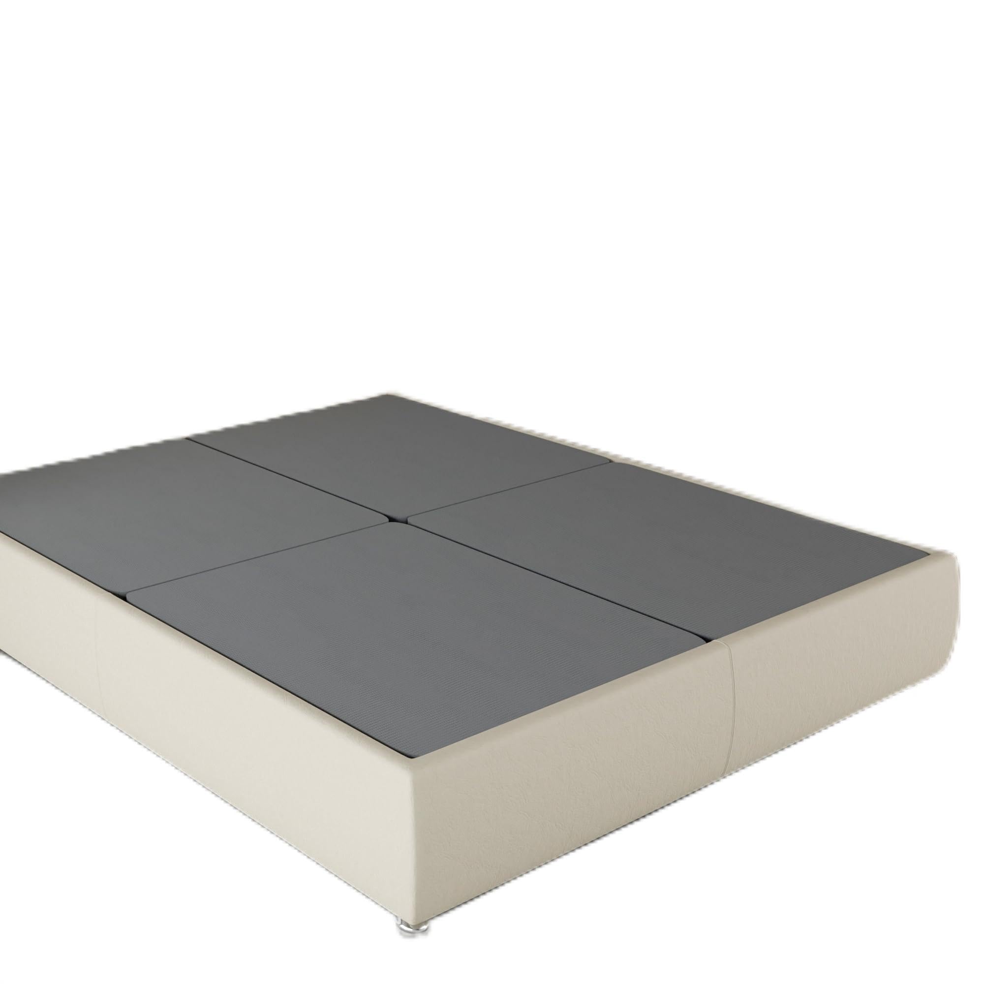 Zutan, 1.5-Inch Split Bunkie Board for Mattress/Bed, Fully Assembled, Improved Comfort and Support, King(Fold), Grey