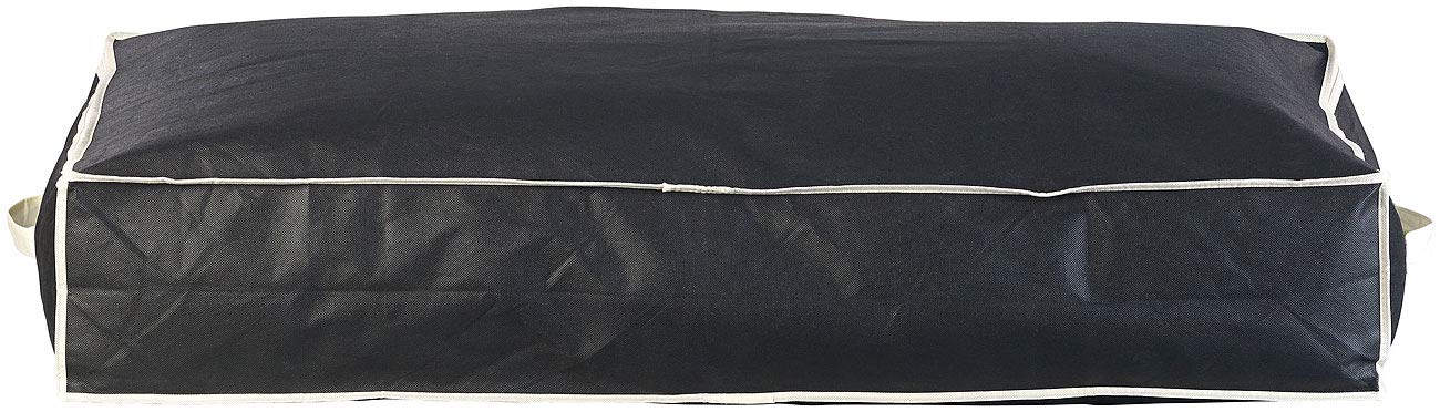 infactory Unterbett Aufbewahrung: 4er-Set Unterbettkommoden mit Sichtfenster & Handgriffen, 100x48x18 cm (Kleider-Aufbewahrung-Boxen, Allzweckbox, Decke)