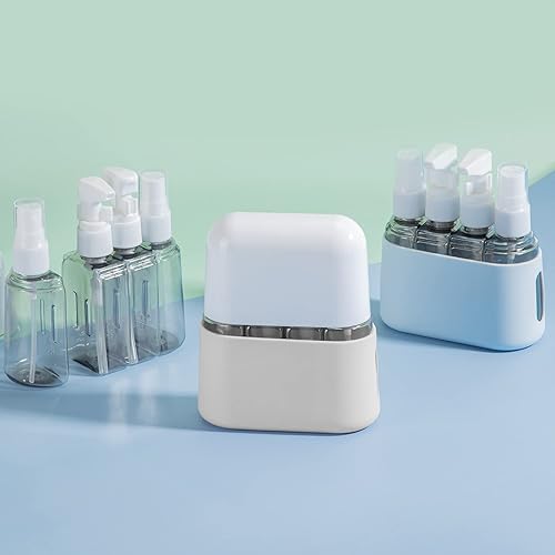 Miniatura 7 de Madenia Paquete de 8 botellas de viaje para artículos de tocador, recipientes de viaje aprobados por la TSA, accesorios de tamaño de viaje a prueba