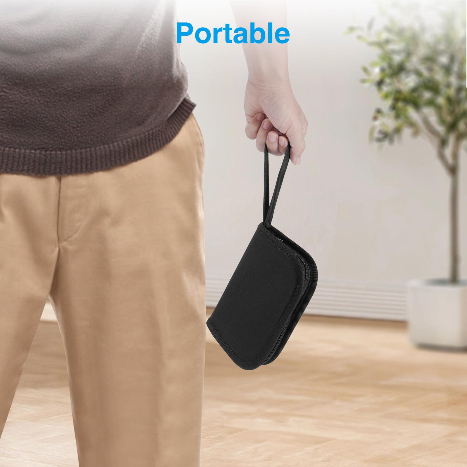 MEDMAX Estuche de Suministros para Diabetes, Bolsa Organizadora para Medidor de Glucosa Portátil, Plumas de Insulina, Tiras de Prueba, Lancetas y Jeringa