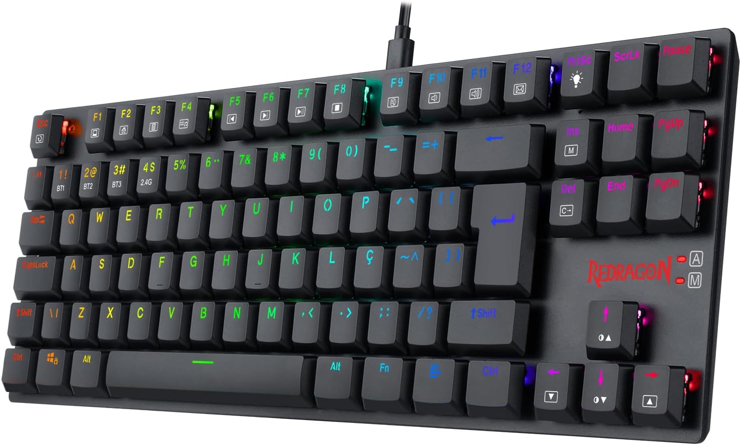 Teclado Mecânico Gamer Redragon APS Pro RGB Preto Switch Marrom Low Profile 5 61t+eY1WS3L. AC SL1500