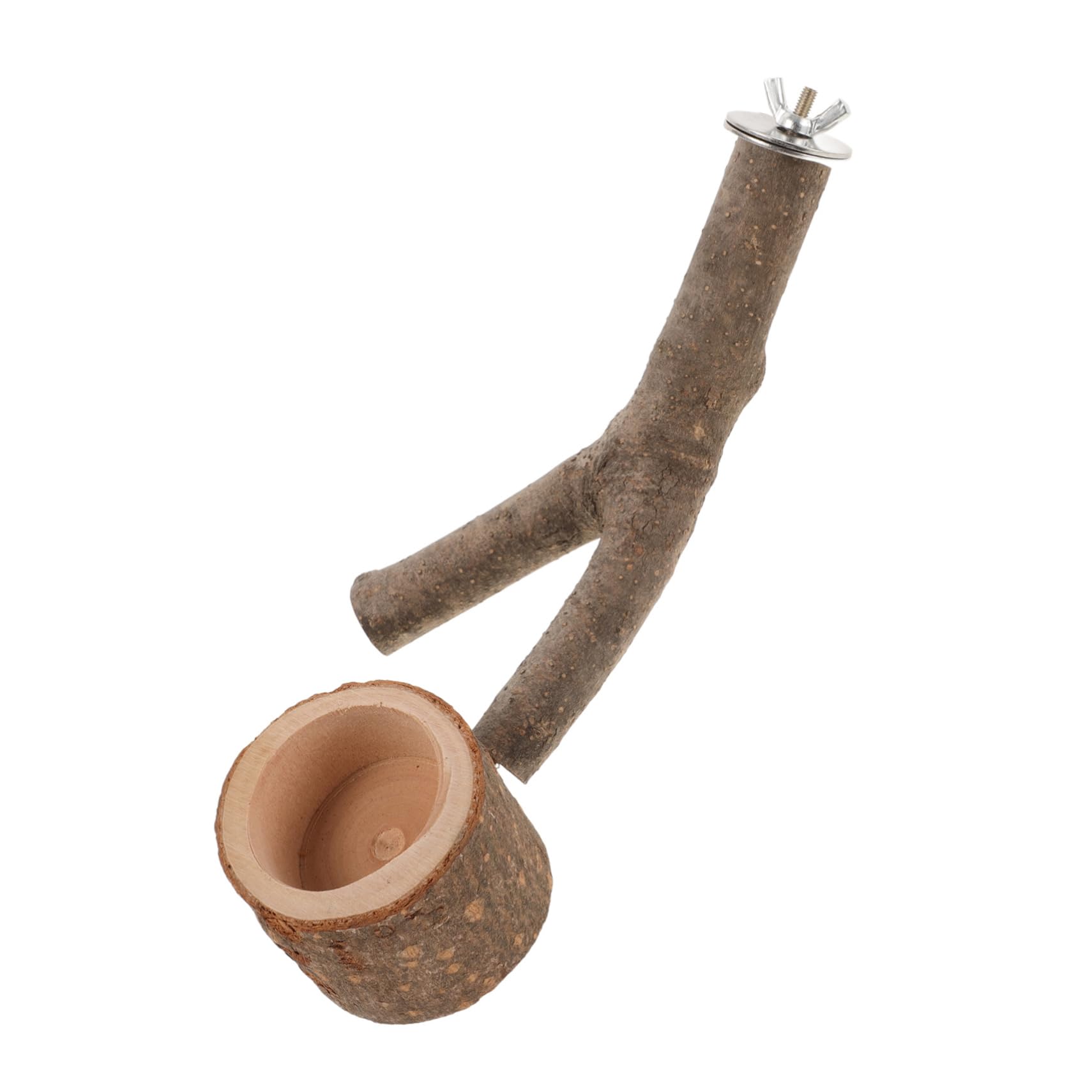 BESPORTBLE 5pièces Perchoir pour Oiseaux Naturel avec Support Alimentaire Plateforme pour Perruches Et Oiseaux Exotiques Accessoire Pratique