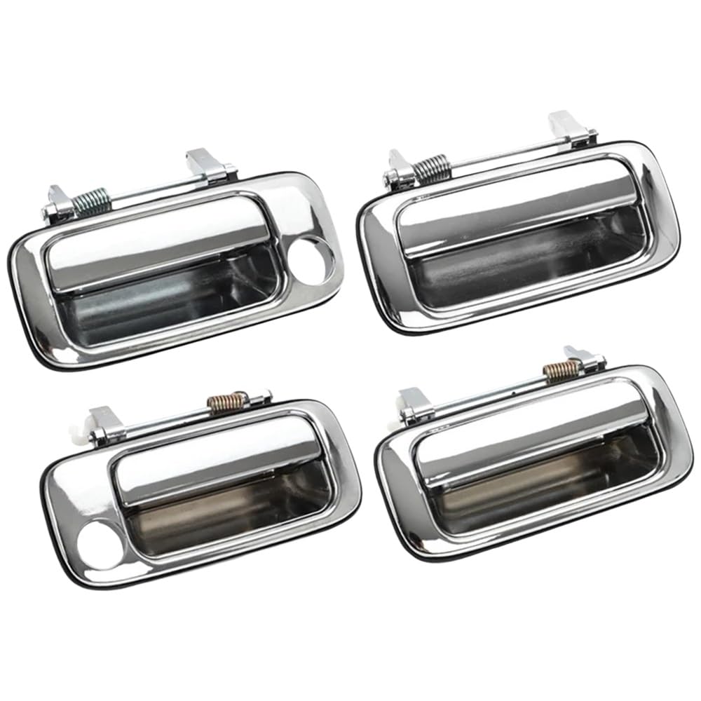 Hiiaw 4Pcs Car Door Handle Cover Trim Car Door Outside Handle 69240-60010 69230-60010 69210-60010 69220-60010 For Land For Cruiser For Fj80 Hdj80 Hzj80 Fzj80(4Pcs)