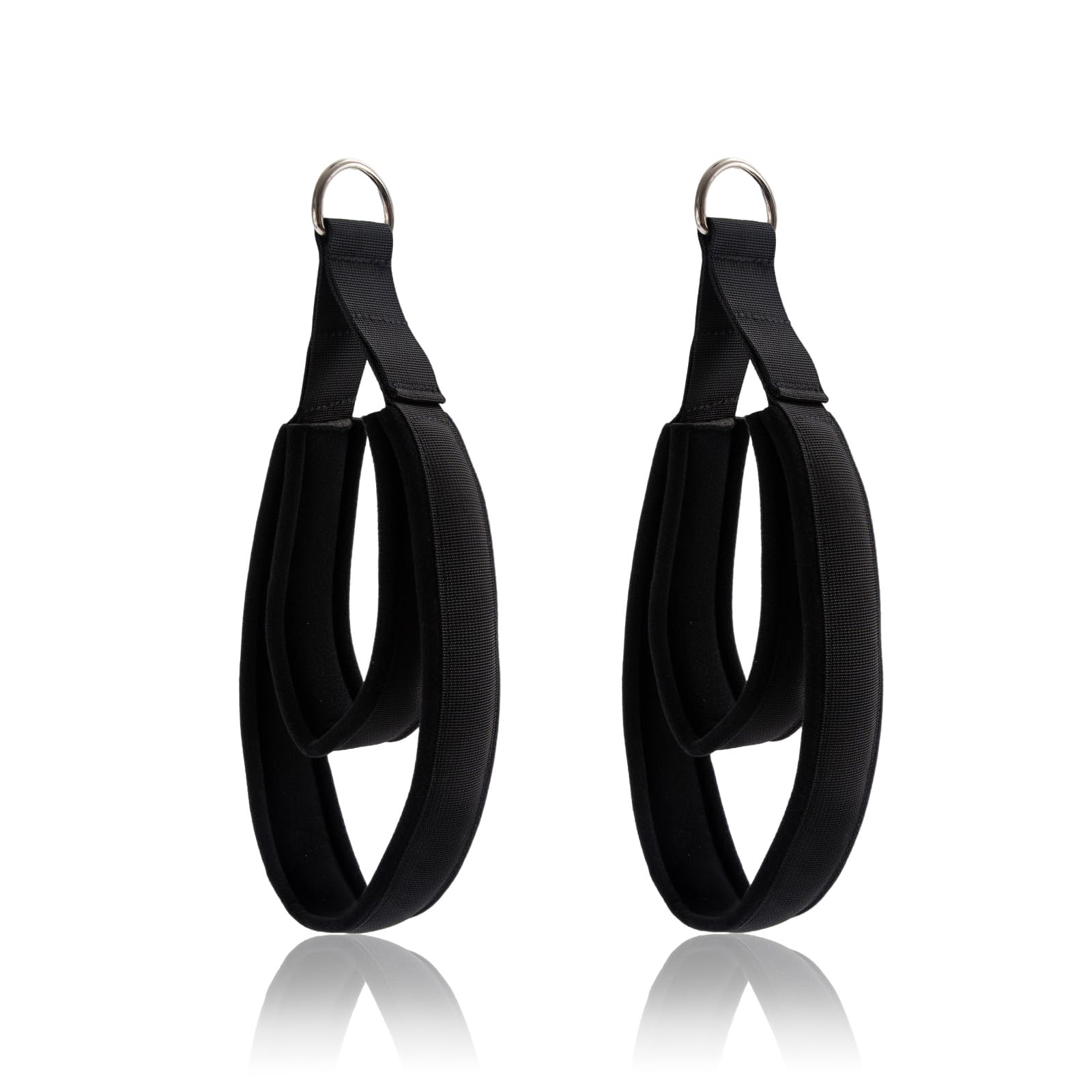 2 Pilates Double Loop Straps for Reformer, Padded Hand and Foot Straps