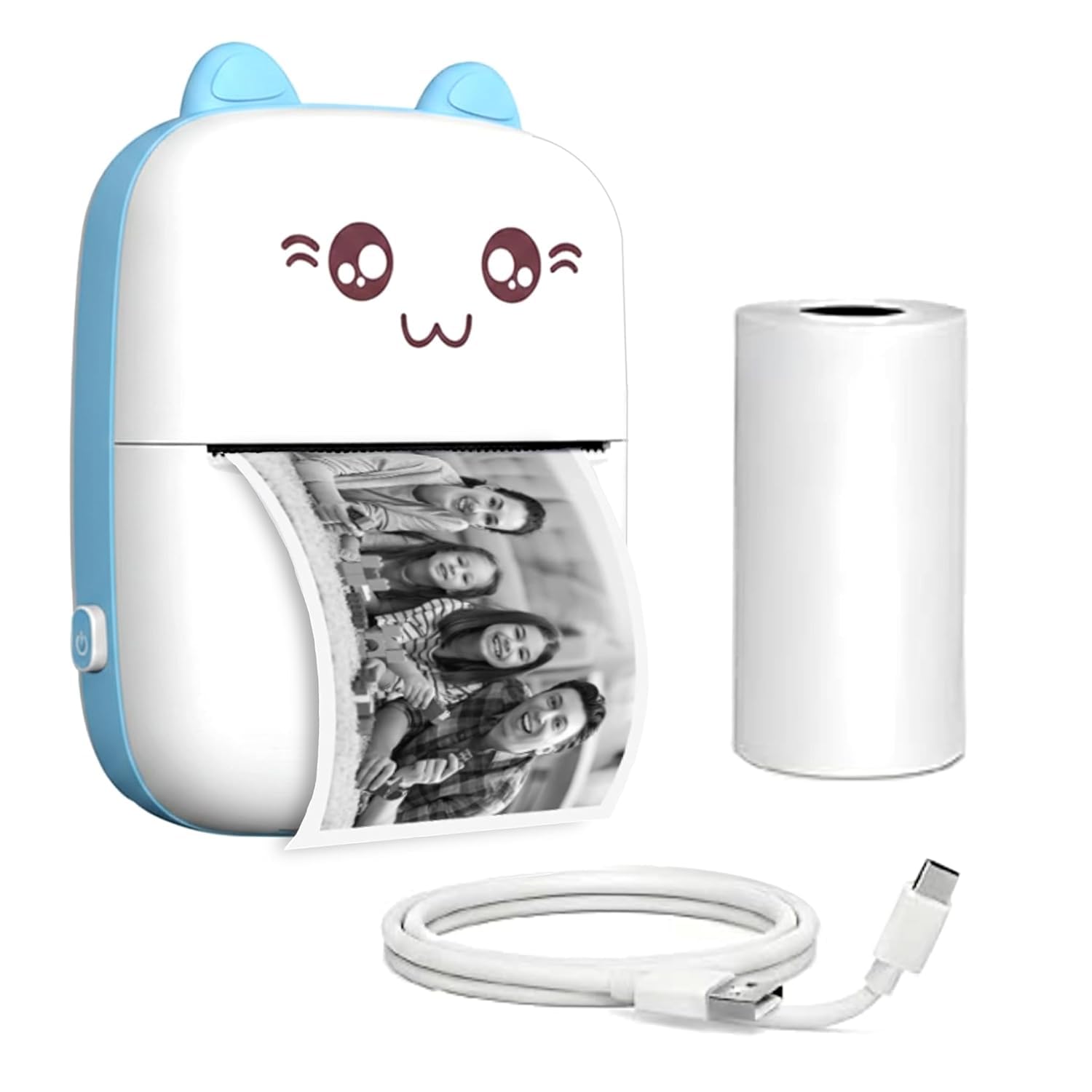 Mini Portable Thermal Printer – Bluetooth Pocket Printer for Kids & Adults, 57mm Inkless Photo & Label Printer with (1 Roll + 1 Extra Roll) Prints B&W Notes & Stickers (Assorted)-image-22
