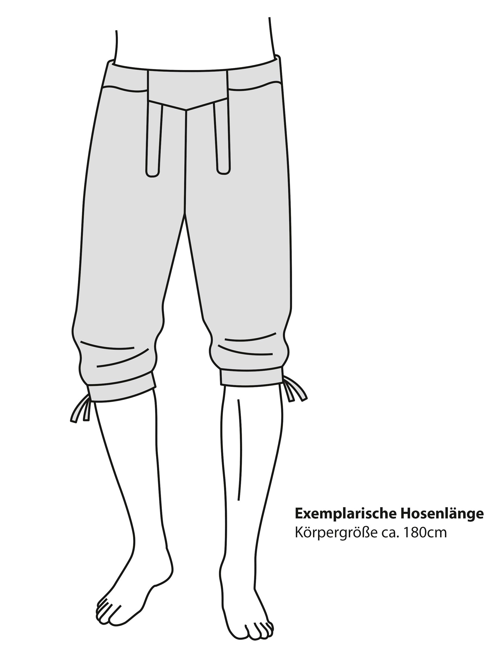Almbock Trachtenlederhose Herren Kniebund - Original bayerische Lederhose Herren Tracht - Trachtenhose Oktoberfest in vielen Farben von Gr. 46-60