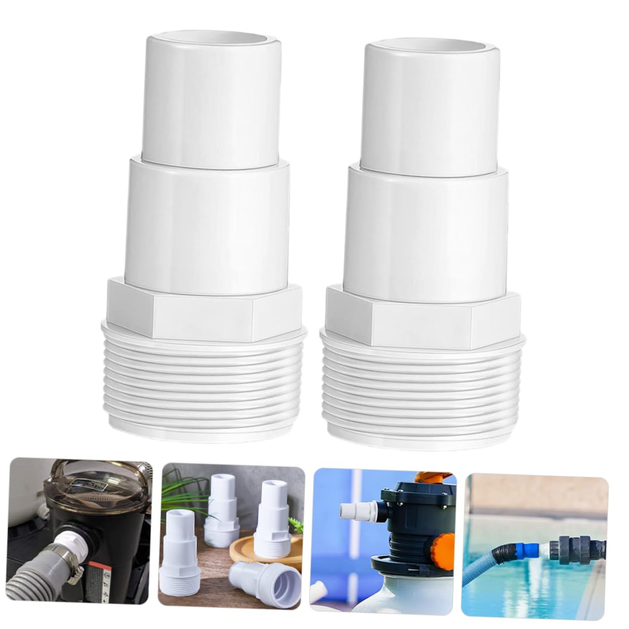 BESPORTBLE 10piezas Adaptador De Manguera para Bomba De Piscina y Accesorios De Filtración De Piscina Compatible Skimmers y Sistemas De
