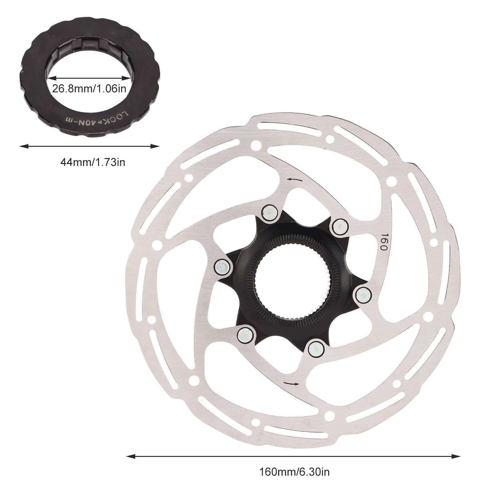 Hope MTB Floating Centre-Lock Disc Brake Rotor - 220mm, Center-Lock, Purple
