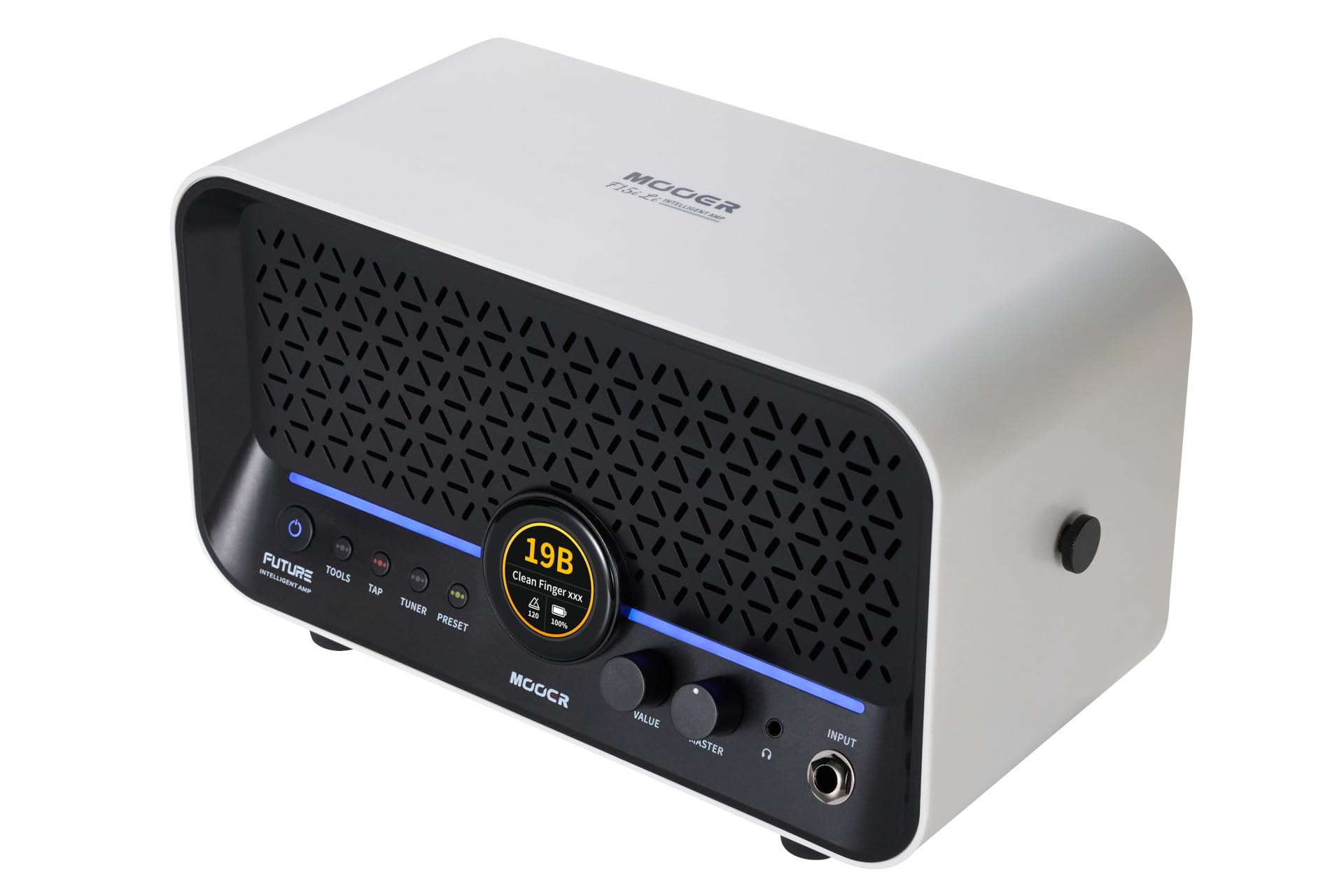 Mooer F15i Li - Combo Multi-Effetti & Modeling per Chitarra, 15 Watt, con Batteria - Bianco Neve