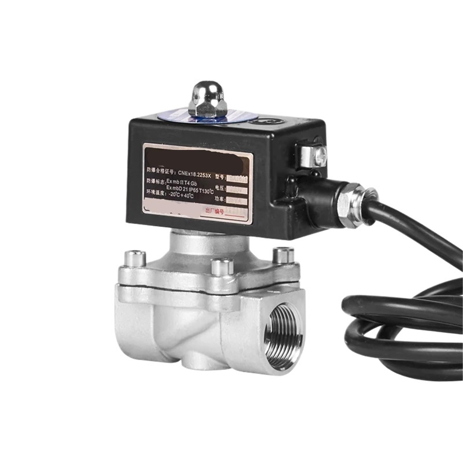 Coasddrld Ac 220V 3-4In 304 Stainless Steel Solenoid Valve Normally Closed(Ac 220V 3-4In)