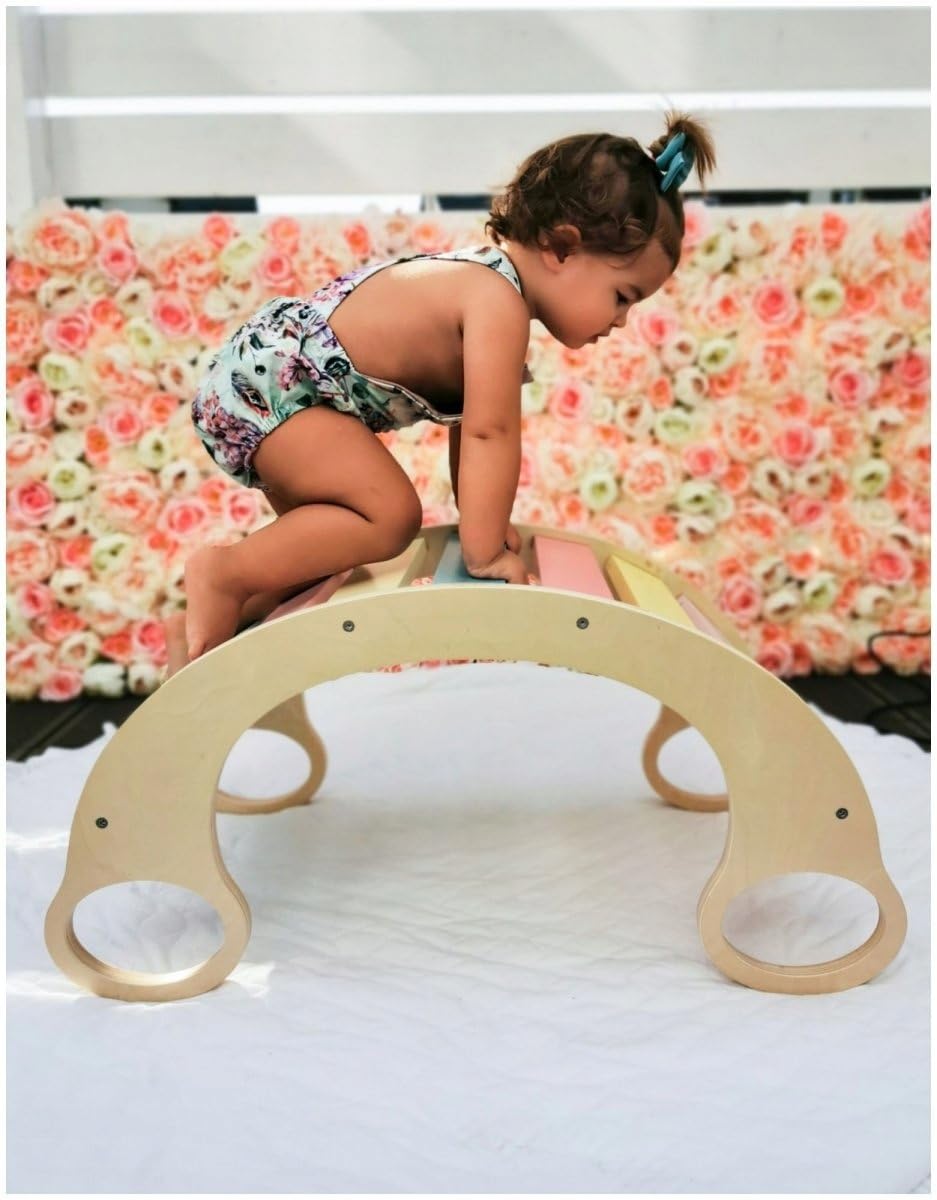 COIL Marco de escalada, arco de escalada Montessori, balancín, arco de madera