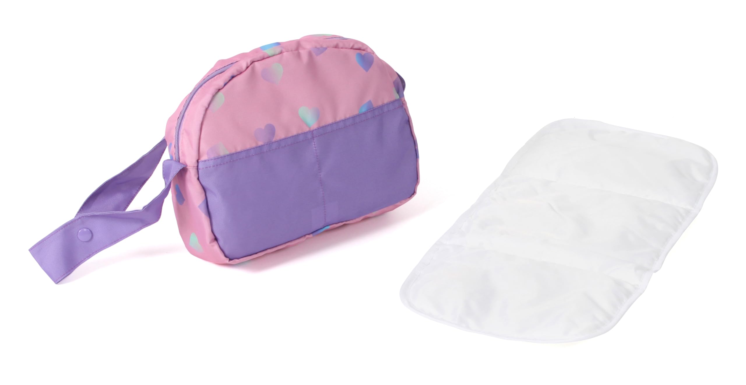 Bayer 2000-Bayer Chic 2000-Borsa fasciatoio, Accessori, Borsa per Bambole, Colore Cuoricino Viola, 853-96