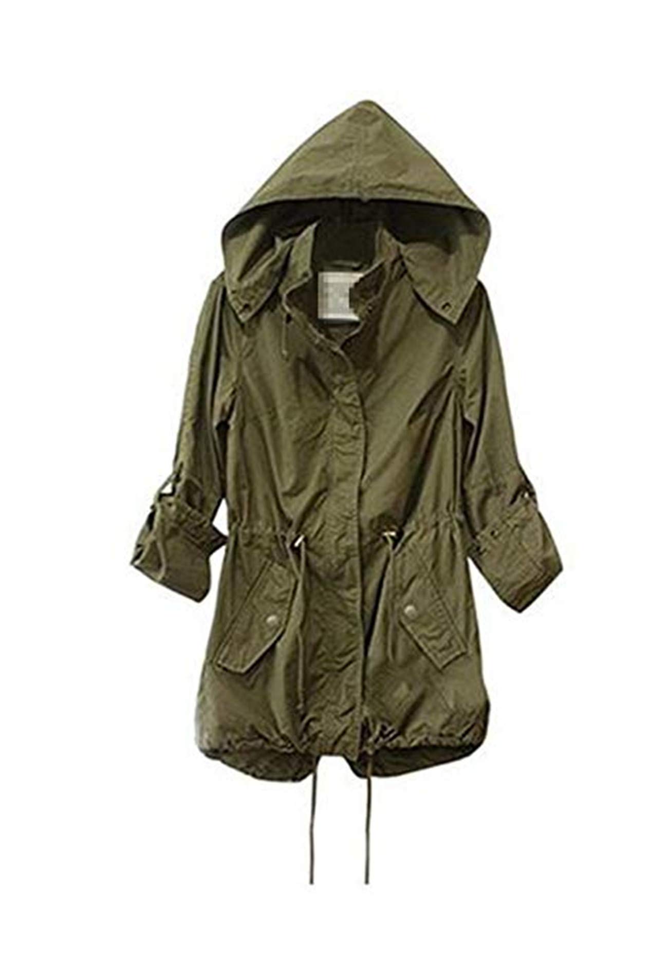 Anorak Jacket Olive Green Utility Jacket With Hood Taiduosheng