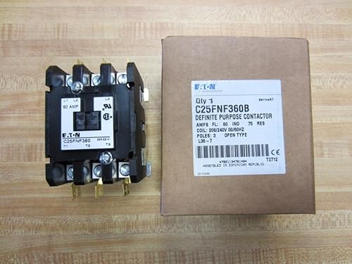 Cutler Hammer C25FNF360 Eaton Contactor 60A C25FNF360B