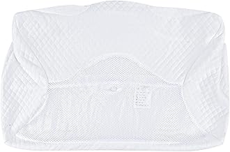 HOMCA Federa di Ricambio Lavabile, Solo per Cuscino PL01-60x35x8/12cm, Bianco