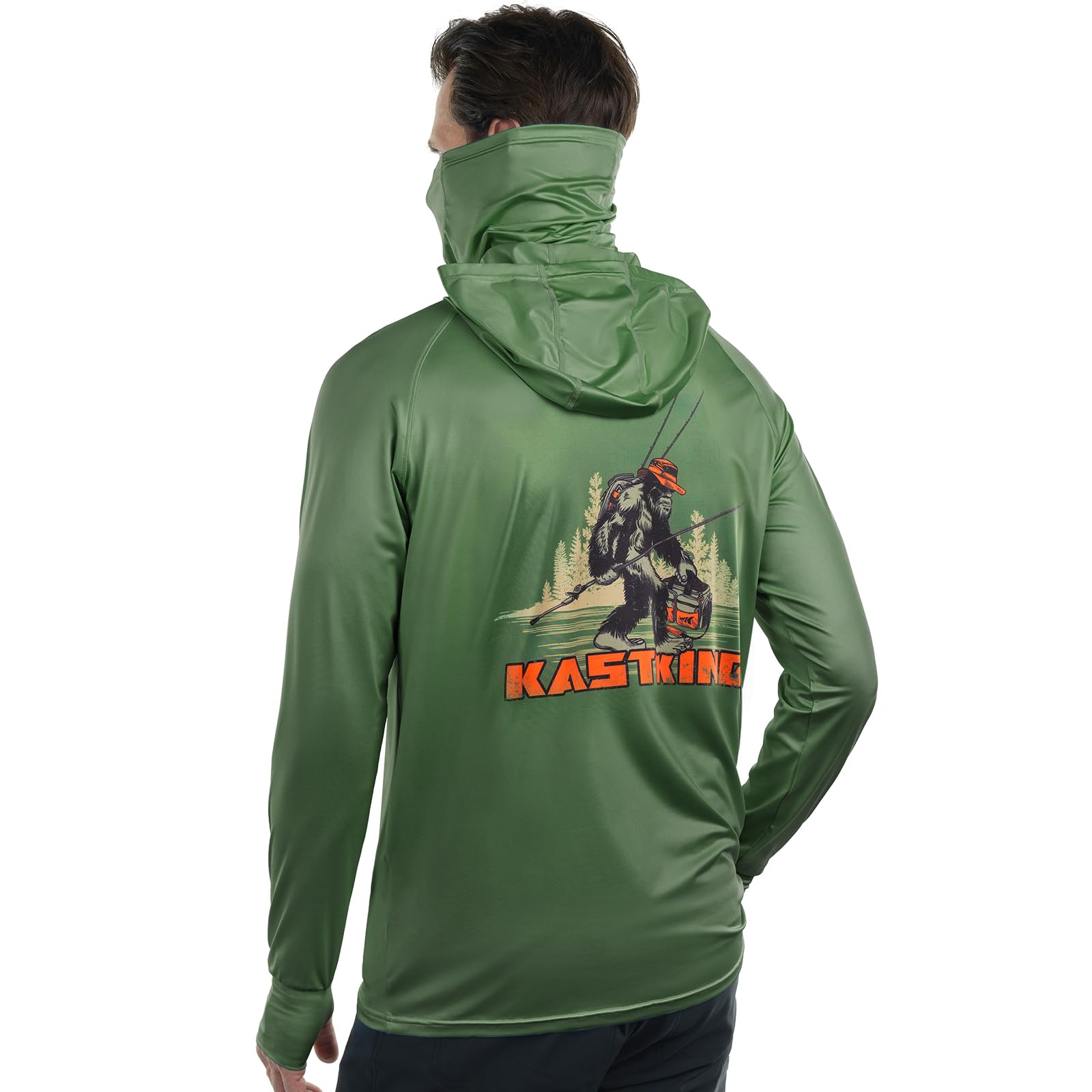 KastKing Sun Tamer Performance Fishing Hoodie, UPF 50 Sun Protection Shirt, Built-in Neck Gaiter, HYDROCOOLING Cooling Fabric