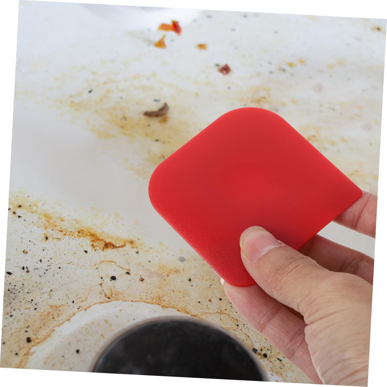 OFFSCH Dish Scraper Cake Scraper Smoother 2pcs Butter Cutter for Baking Lattice Cutter Pastry Tool Pan Scrubbers