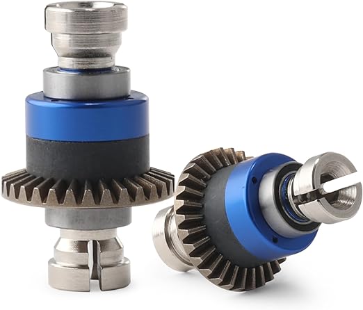 Assembled Differential 30T Front and Rear Universal Upgraded Metal Differential for 1/18 Granite GROM 1/14 Mojave Accessories for 1/18 2S Granite Big Foot Truck Granite GROM RTR (Bule)