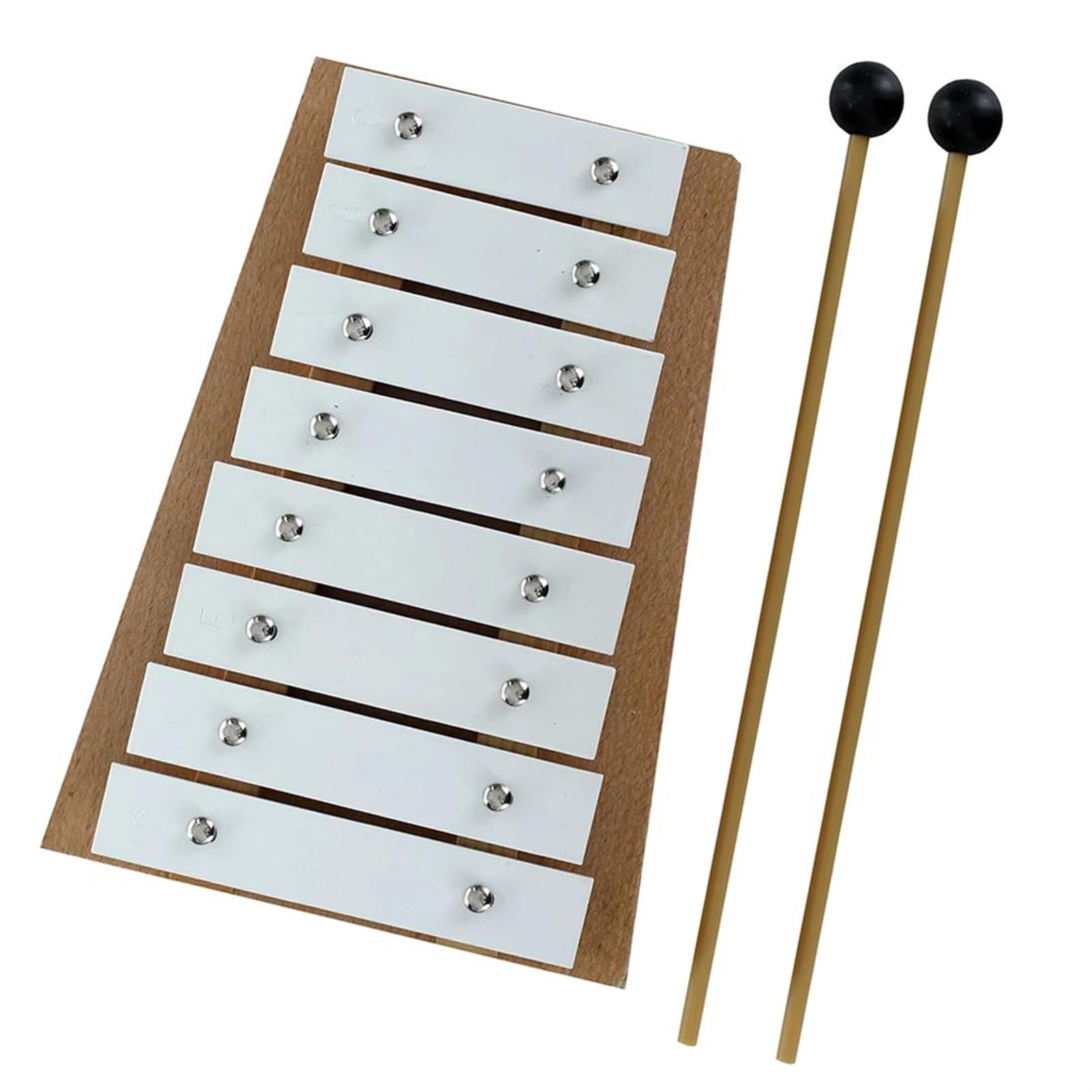 El instrumento de percusión de xilófono Glockenspiel de 8 notas para principiantes produce un tono brillante Kit De Glockenspiel Profesional