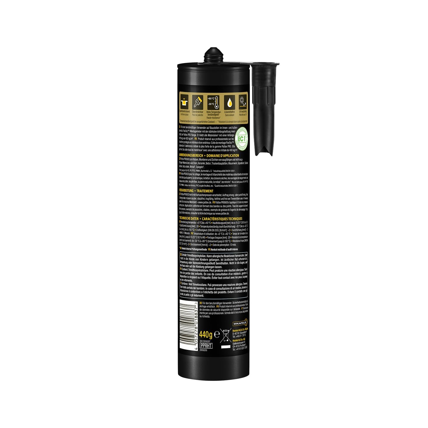 Pattex PRO 600 6er Set | Premium Kleber für extreme Anwendungen – höchste Klebekraft & professionelle Ergebnisse