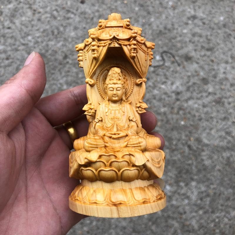 Amazon｜木彫りの仏像 阿弥陀三尊 【 阿弥陀如来 観音菩薩 勢至菩薩 
