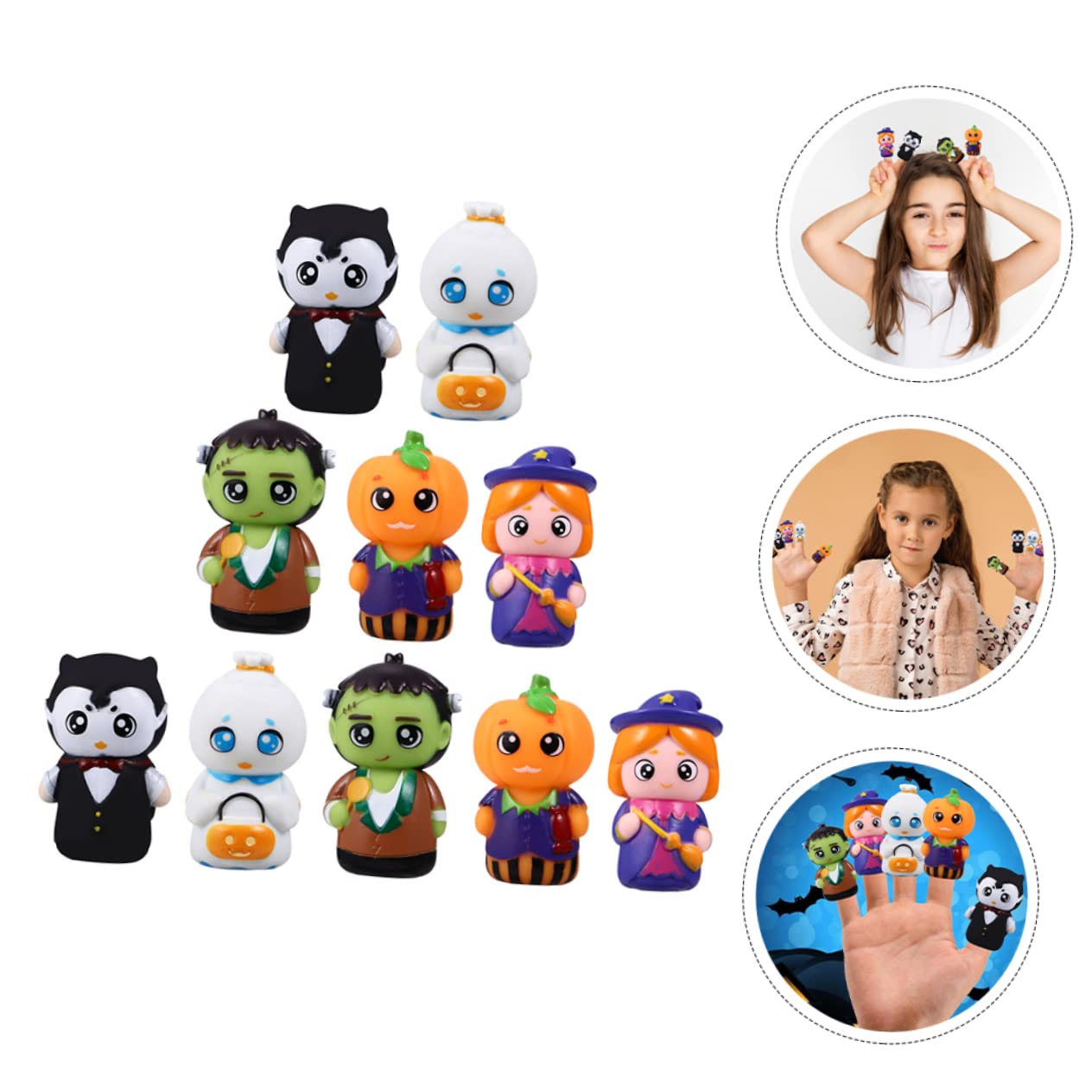 HEMOTON 30 Stck. Teiliges Cartoon Fingerpuppen für Interaktive Handpuppen aus Weichem Fördert Kreativität und Feinmotorik Geeignet für Eltern Junge Mädchen Spiel und Geschichtenzeit