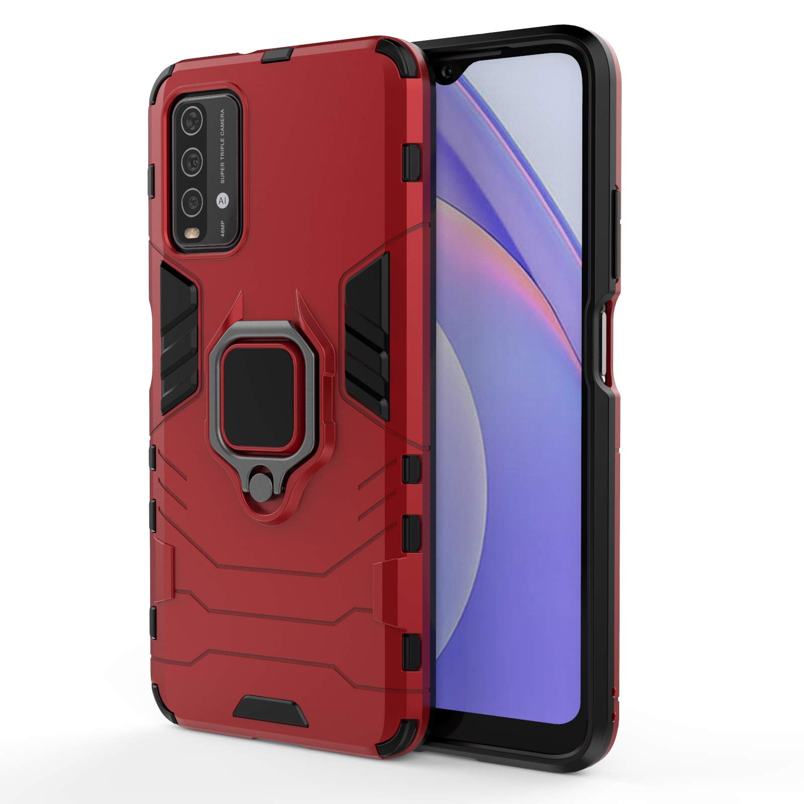 PER XIAOMI REDMI A3 Custodia Anti-urto Anello Armatura Stand Cover