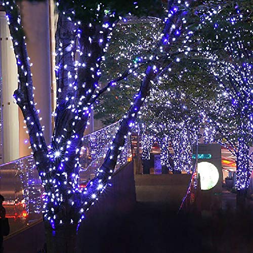 Guirlande lumineuse solaire violette 22m LED pour illuminer vos douces soirées d'été au jardin