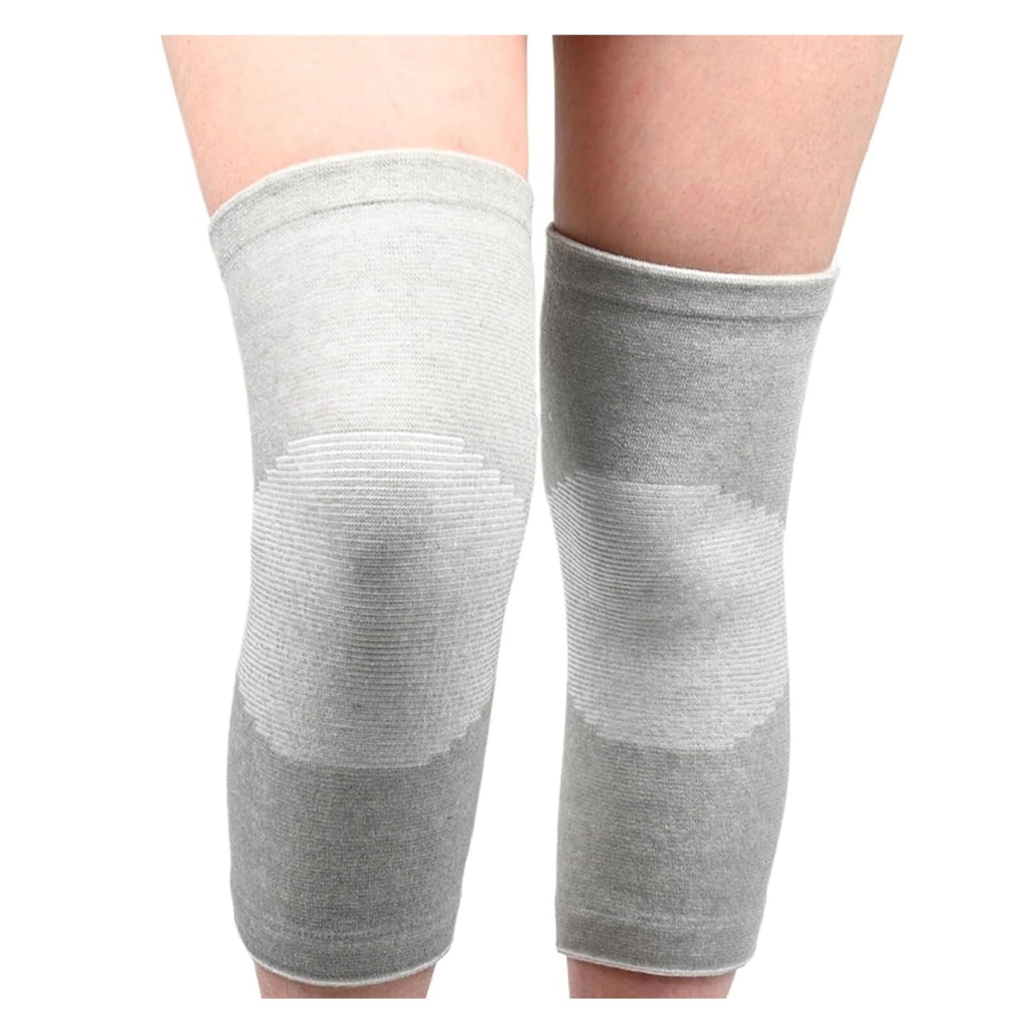 Eowstar Bamboo Charcoal Knee Compression Sleeve for Arthritis - 4-Way Stretch, Breathable & Moisture-Wicking Support(Grey,L)