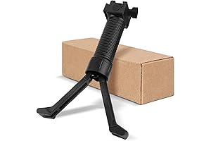 Adjustable Black AR-15 Bipod: Enhancing Stability for Precision Shooting