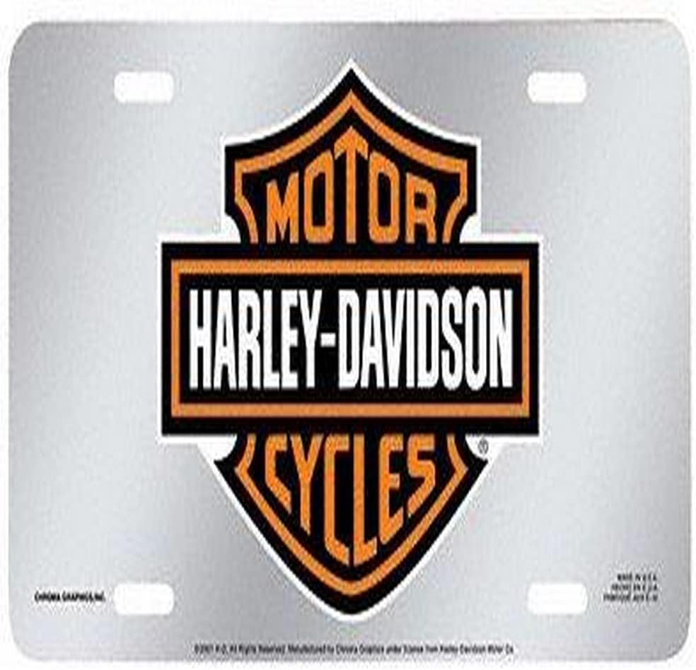 Harley-Davidson 1901 – Placa de espejo acrílica naranja