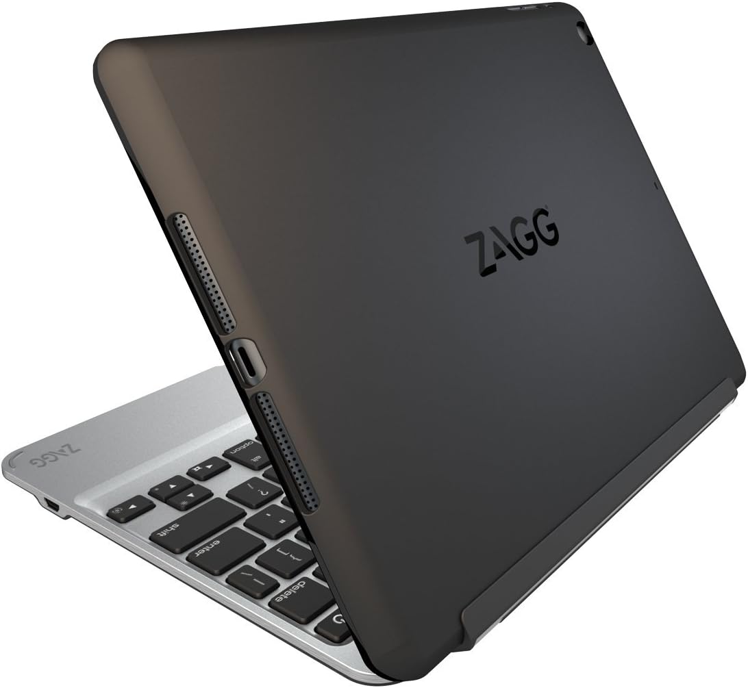 ZAGG Slim Book Ultrathin Case, Hinged with Detachable Backlit Keyboard for iPad Air 2 ONLY- Black