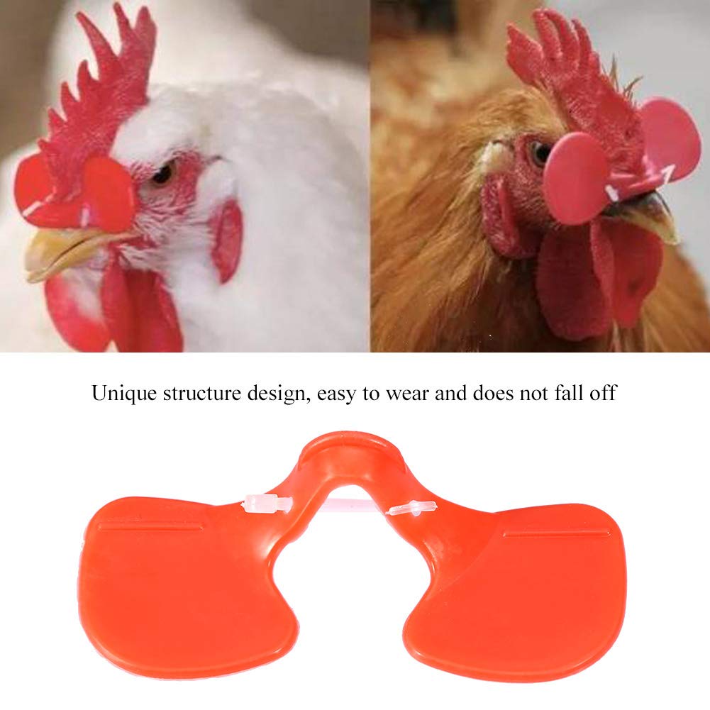 100 pièces Yeux de Poulet Peeper Lunettes Lunettes Protecteur Poule picorage prévention pour volaille