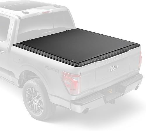 TruXedo Deuce - Funda híbrida Tonneau para cama de camión 757001 se adapta a Toyota Tacoma 2016 - 2023 excluye las cajas de almacenamiento Trail